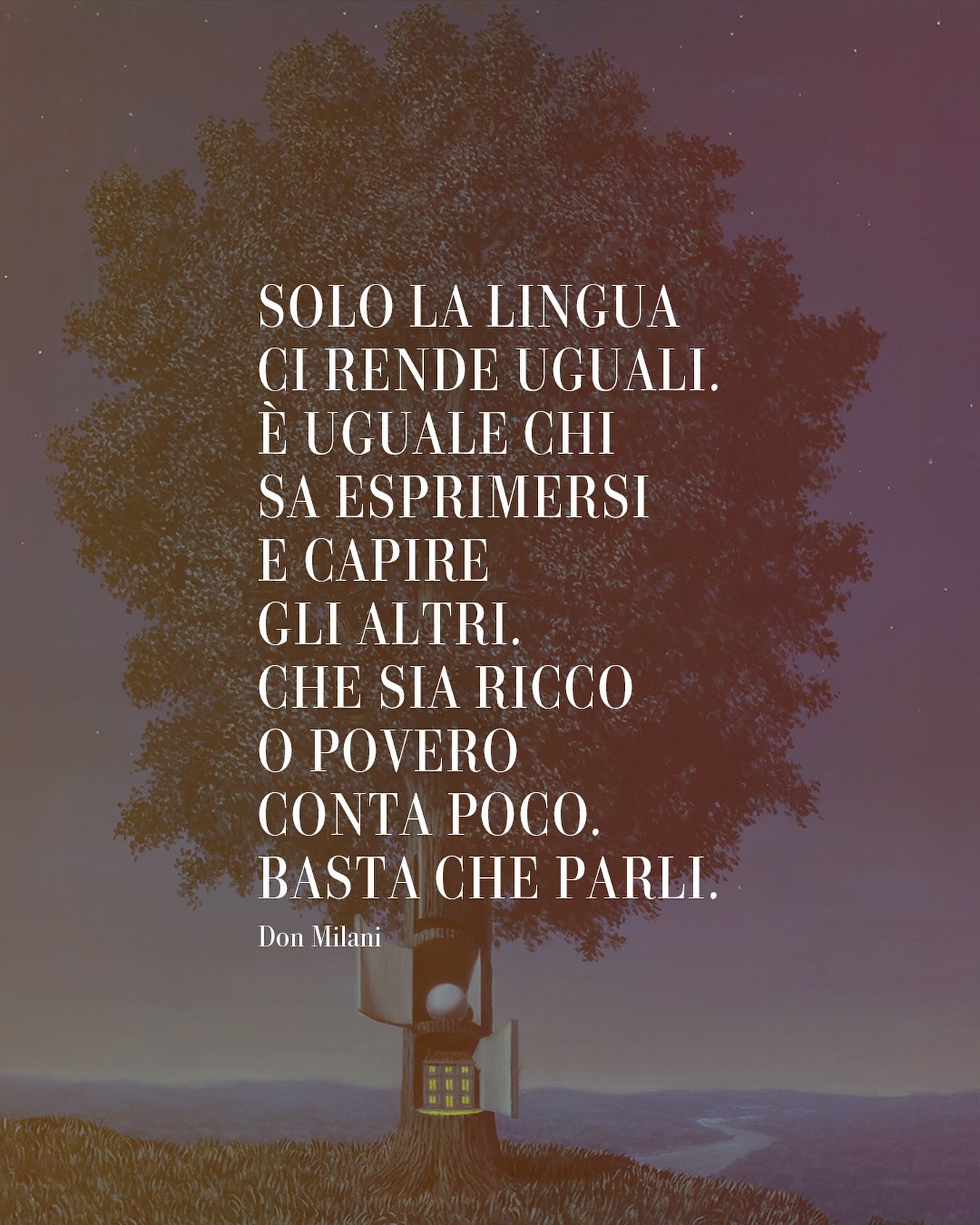 🌱 C&rsquo;&egrave; sempre un&rsquo;origine che ci accomuna: la possibilit&agrave; di dare un nome al mondo. Imparare a parlare, ascoltare e comprendere &egrave; ci&ograve; che ci radica pienamente nella nostra umanit&agrave; e ci permette di incontr
