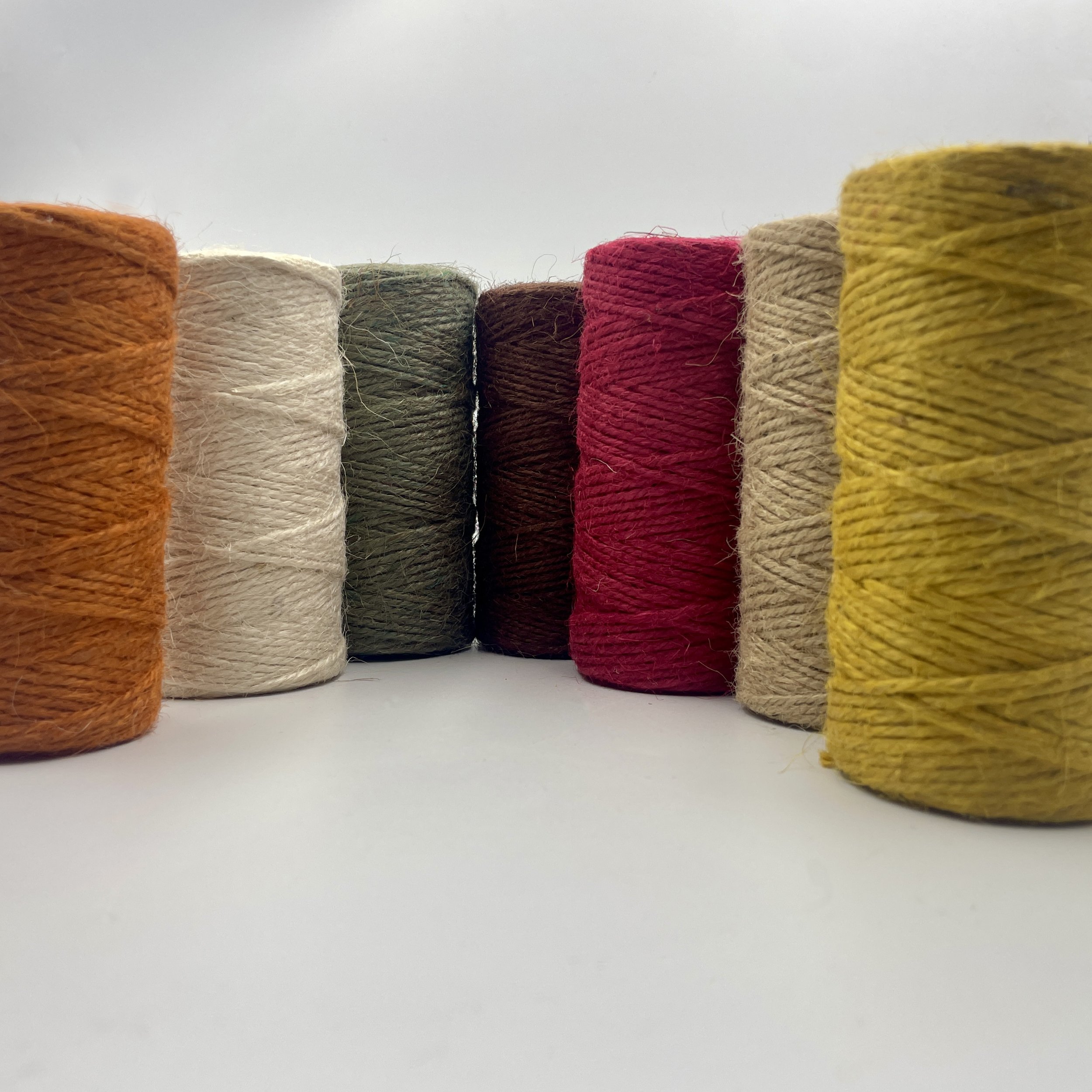  Bobinas de hilo de yute natural 