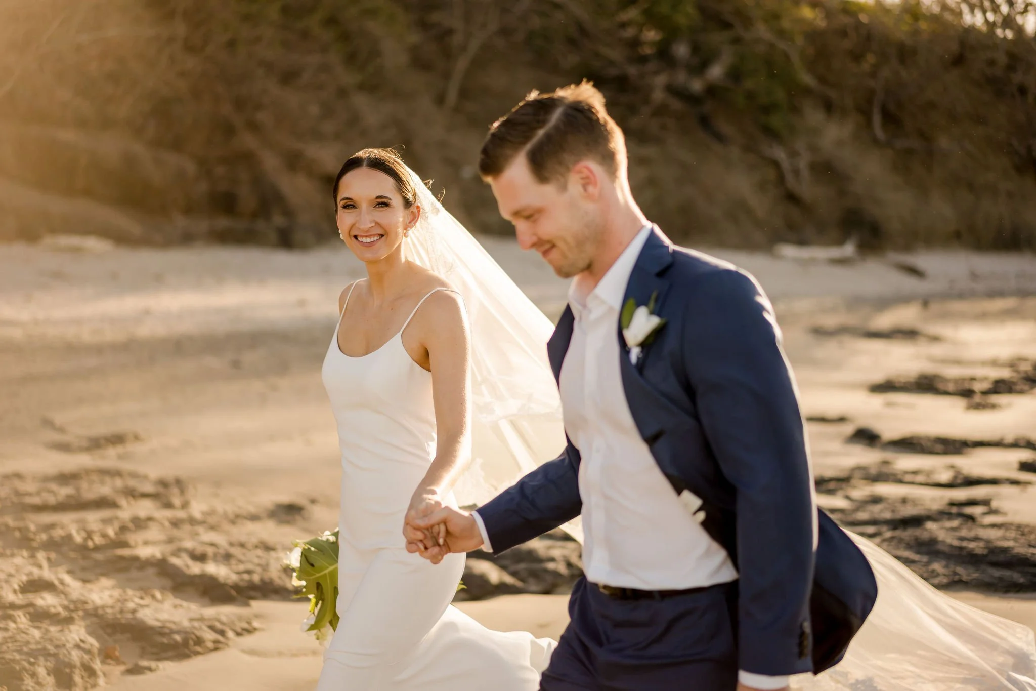 Perfect hair for a beach wedding