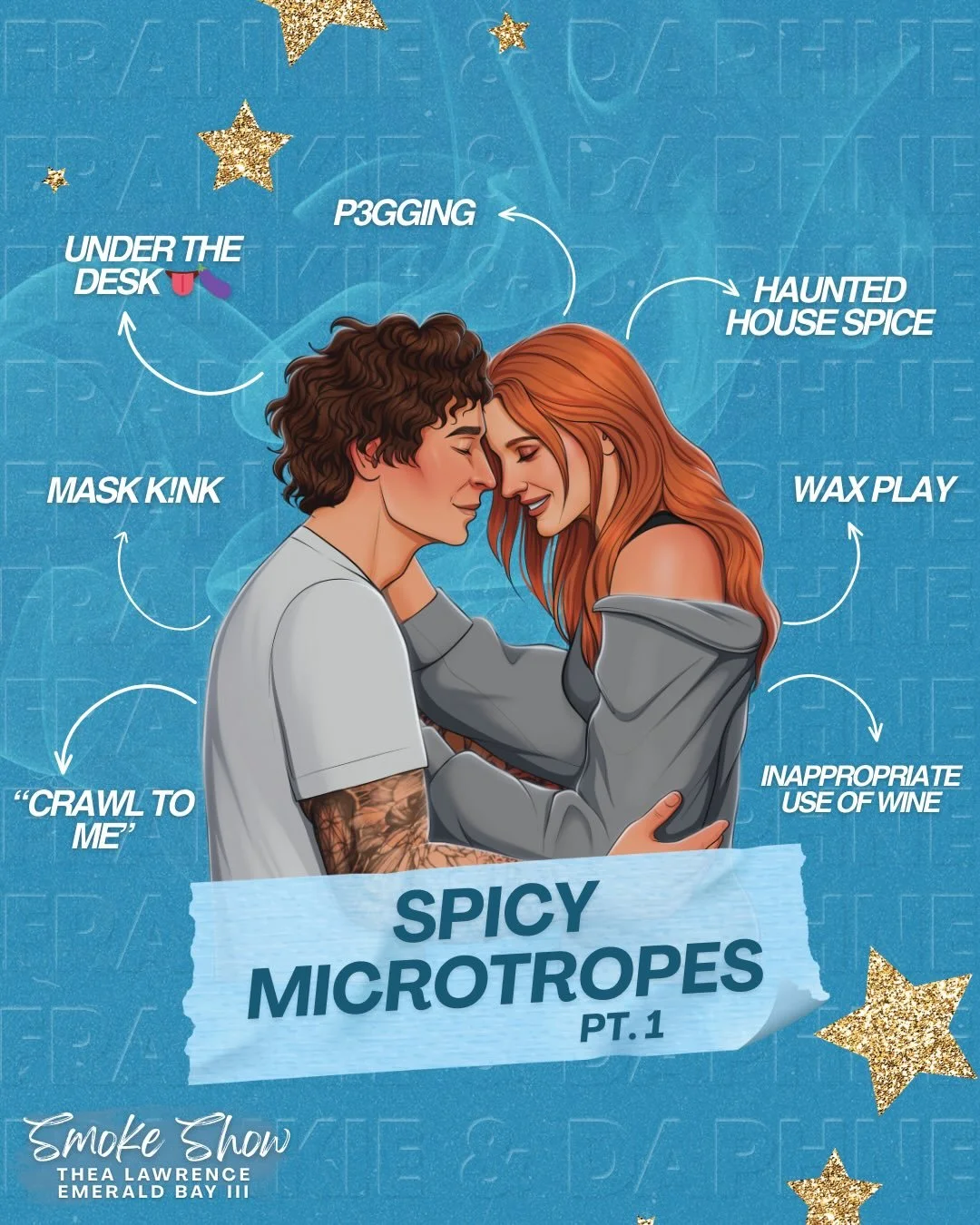 SMOKE SHOW 🩵 Spicy Microtropes (Part 1)

When I said these two are freaky, I MEAN it 🤭

What&rsquo;s your fave spicy microtrope? Let me know in the comments! 💭

Smoke Show (Emerald Bay Book III) is a single mom, marriage of convenience romance com