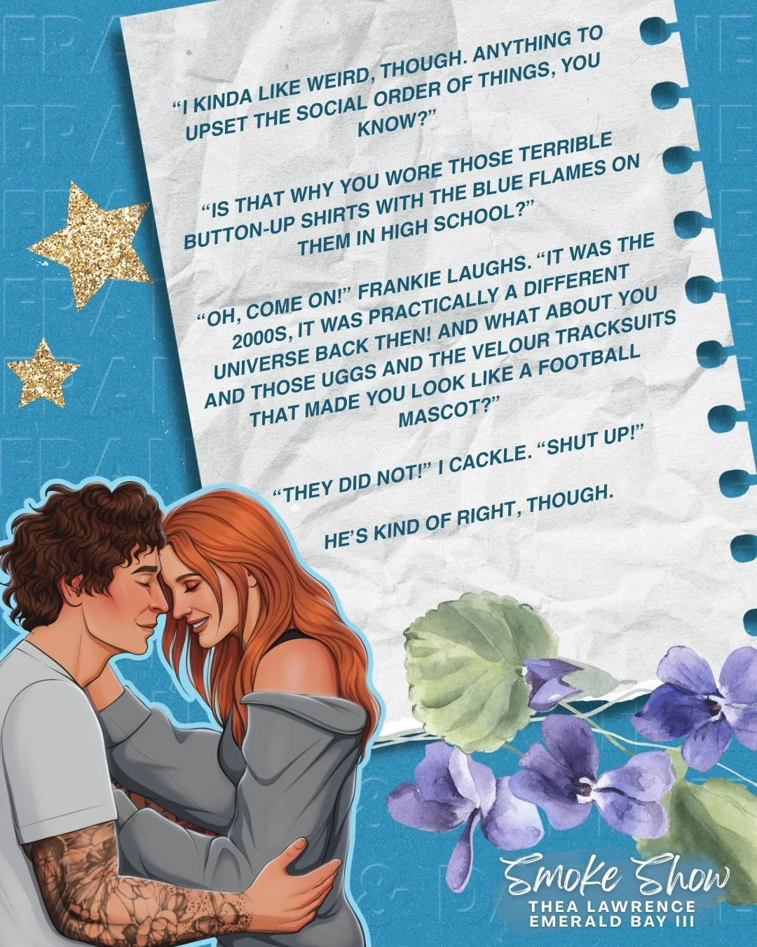 &ldquo;Frankie once told me I was meant to be more than this place could hold, but the longer I stay here, the more I just want to shrink for a while. I don&rsquo;t want to be the Heartbreak Queen splashed onto the front pages of HotGoss. 

I just wa