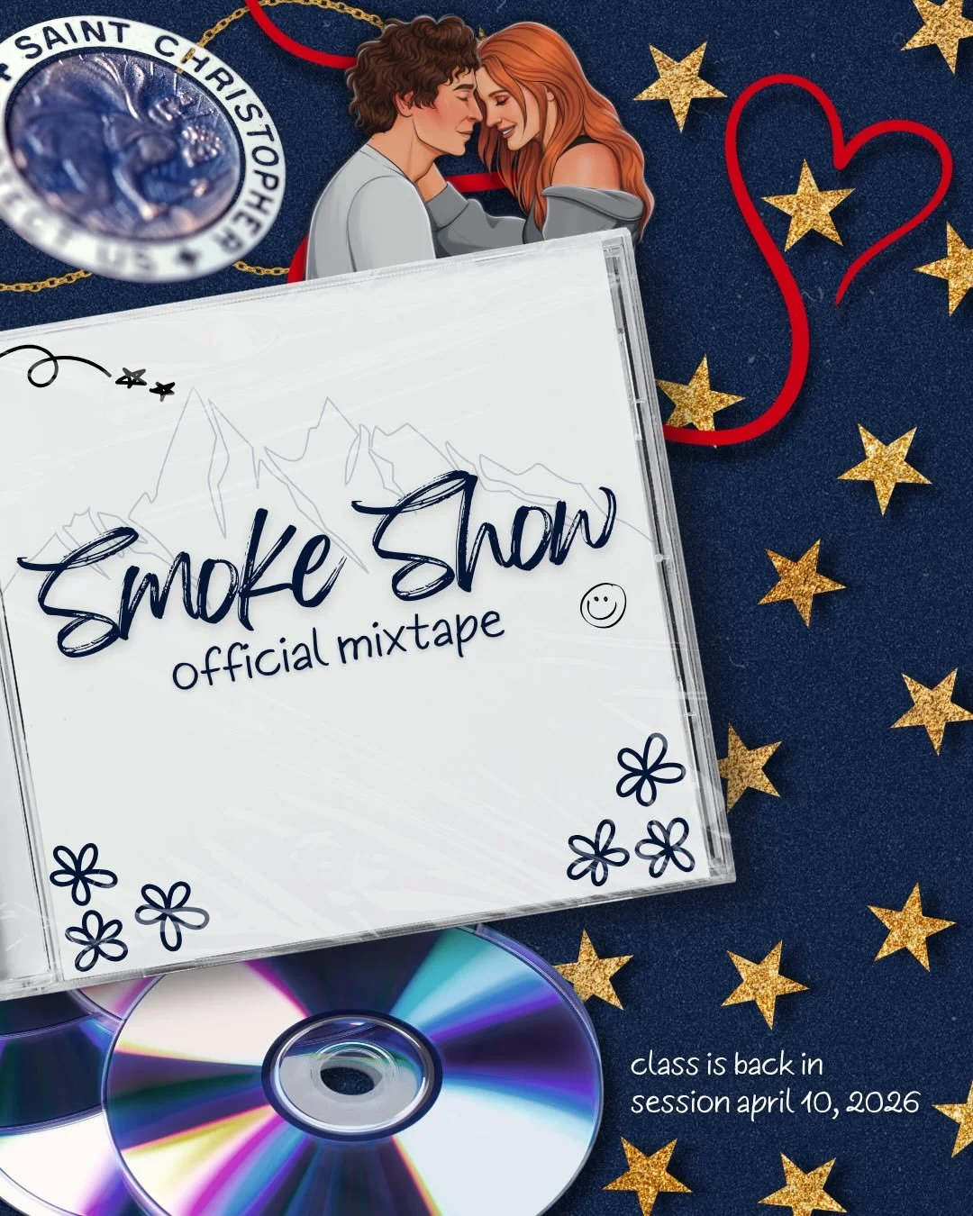 THE OFFICIAL SMOKE SHOW PLAYLIST IS HERE!

This is just a sneak peek, there are more songs at the 🔗 in my b!0 🩵

ARC signups will be through @lunaliterary.management - announcement coming soon!

📖 Smoke Show (Emerald Bay Book III) is a single mom,