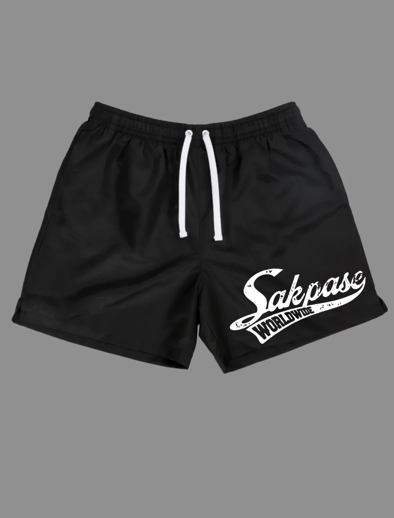 SAKPASE Worldwide Script Nylon Shorts