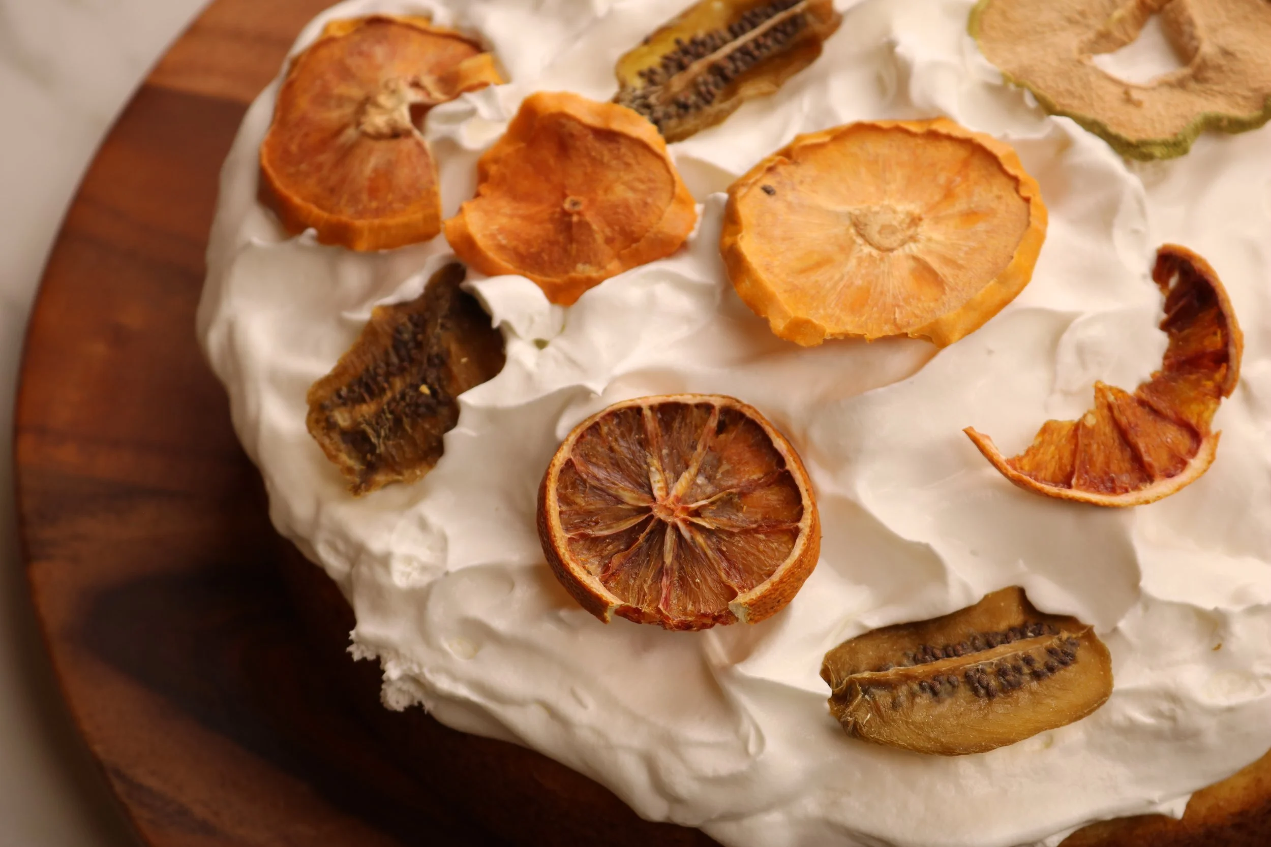 Lemon Poppy Seed Cake with Cream Cheese Sauce &amp; Caramelized Citrus