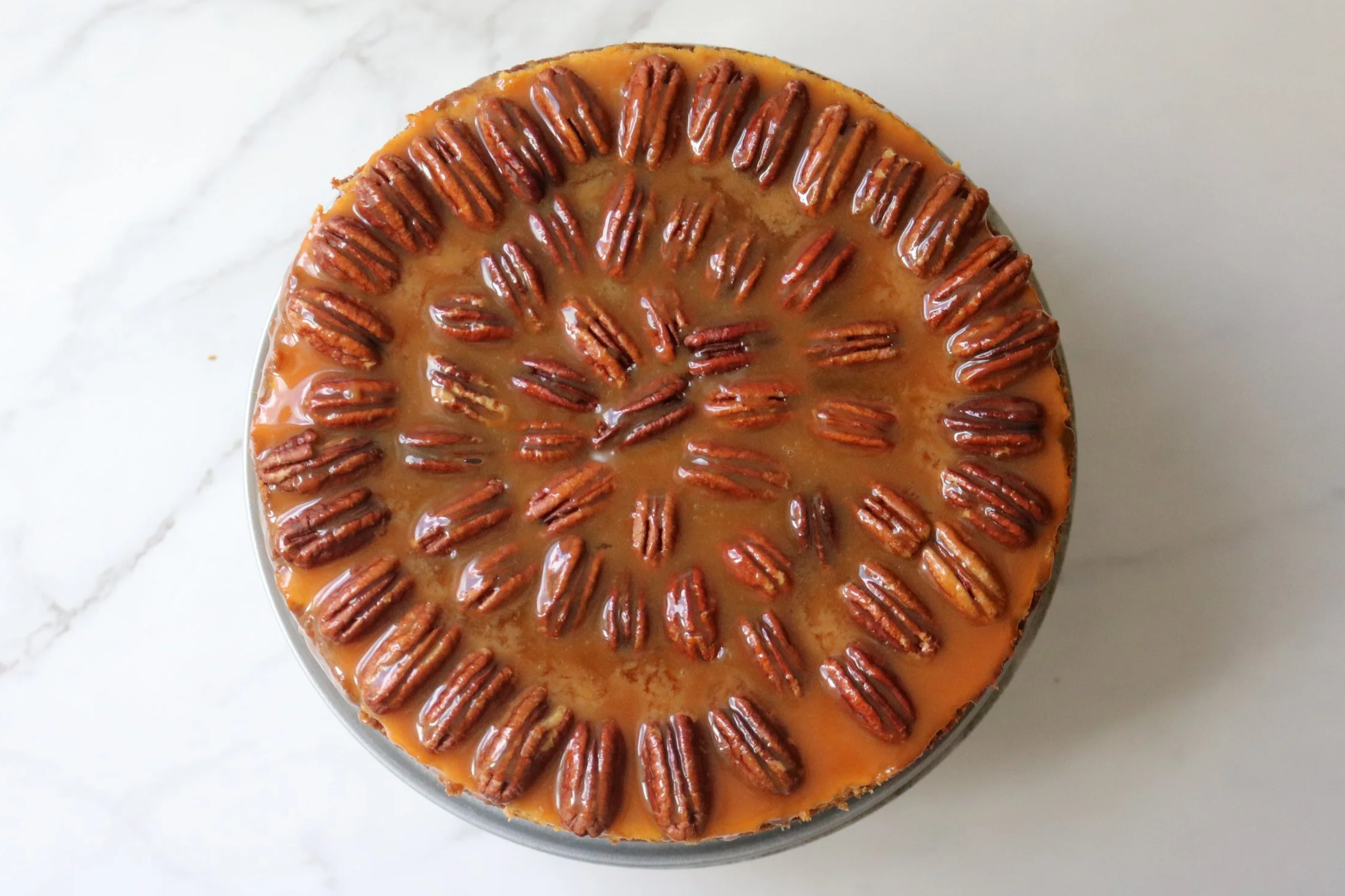 Pumpkin Pecan Cheesecake