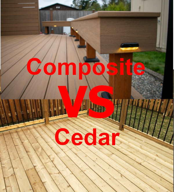 Cedar vs Composite Decking