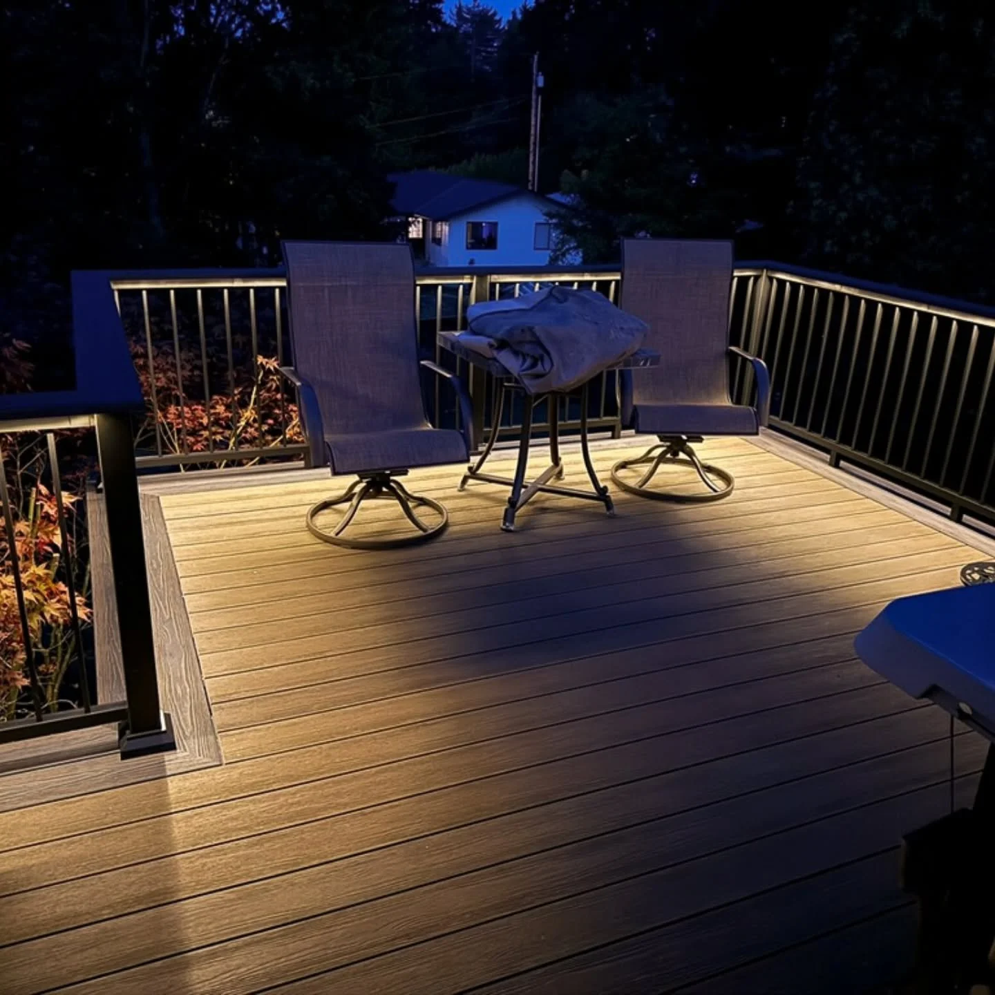 Lighting can turn a nice deck into your own private backyard resort.