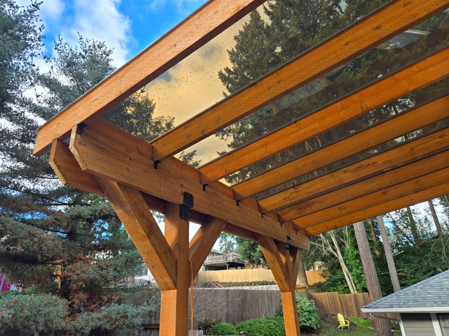 Brand new @palram.americas EZ Glaze Bronze Deck Cover is up! I'm definitely a fan of this stuff, beautiful and sturdy.