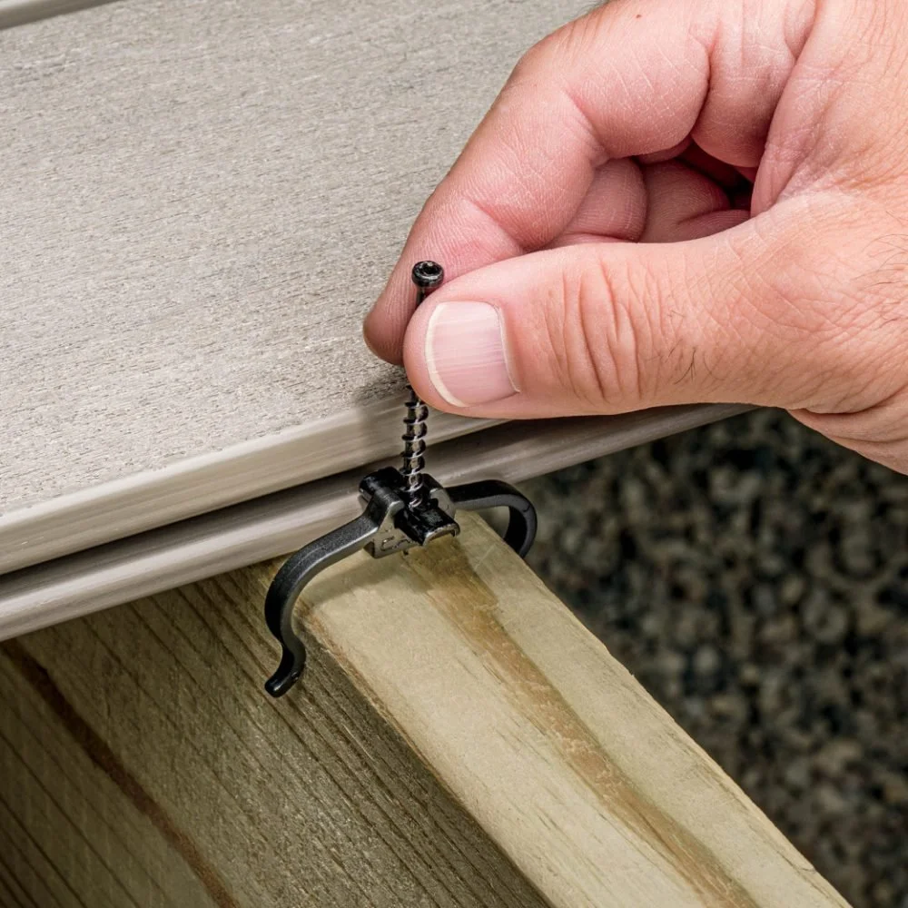 Camo Edge Clip hidden fastening system for decks