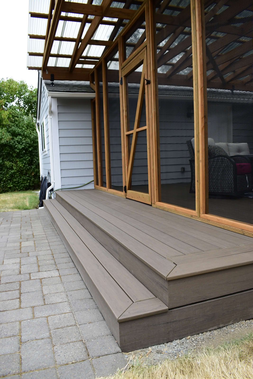 Covered TimberTech Composite Deck