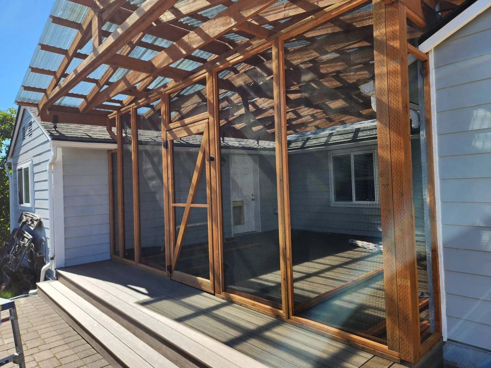 Custom screened-in porch