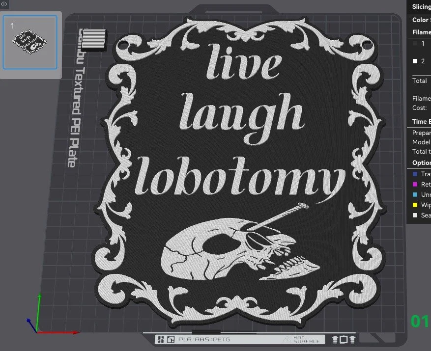 Giving me access to a rather powerful online tool that allows me to make ANYTHING I WANT into a sign (thanks to my self taught skills in graphic design and image manipulation, of course) and then make that sign 3d printable without any difficulty at 