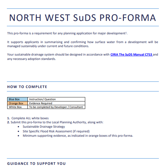 The NW SuDS Pro-forma: What It Is, Why LLFAs Want It, and How to Get It Right