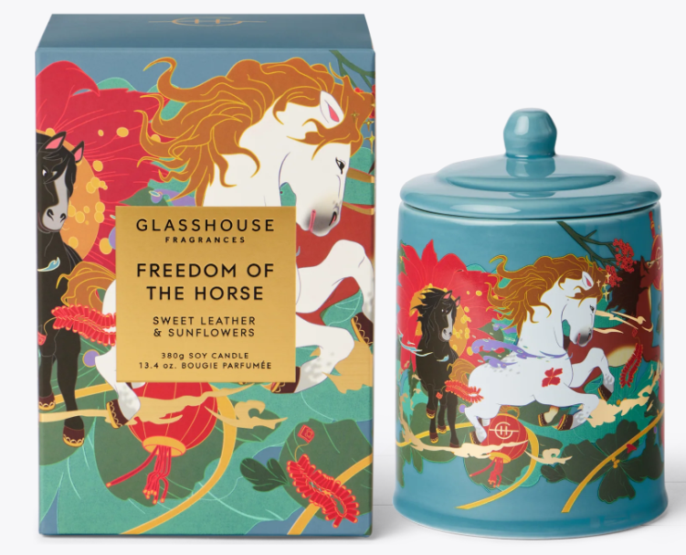 Glasshouse Freedom of the Horse Candle