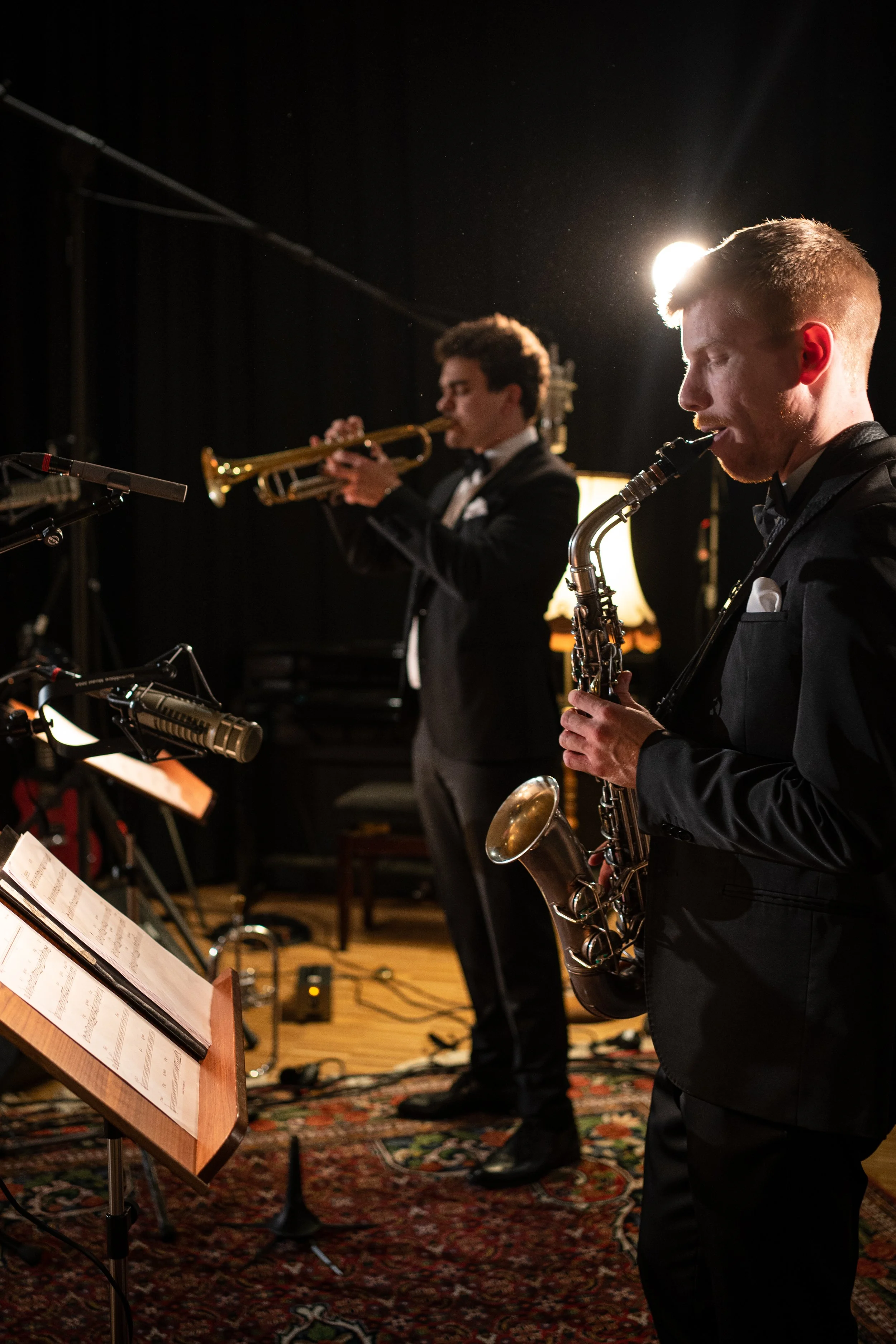Die Bläser der Band Velvet Jazz