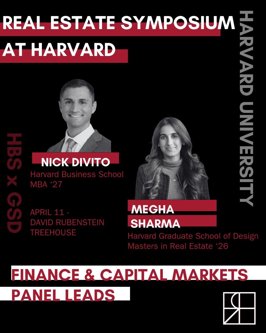 Introducing our leads for our main stage Financing and Capital Markets Panel @meghasharma_ MRE '26 and Nick Divito MBA '27! 💸

This symposium would not be possible without our student volunteers, many thanks to these guys for putting this together. 
