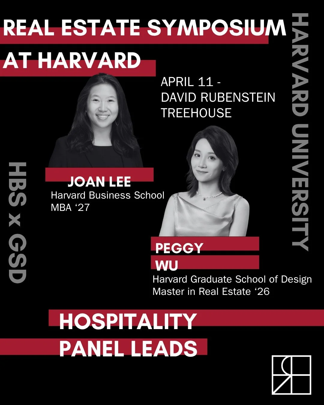 Every one of our panels is organized by students, meet Joan Lee MBA '27 and Peggy WU MRE '26 the leads behind this year's hospitality panel!

We couldn't make this symposium happen without student volunteers like these!

Stay tuned for more speakers 