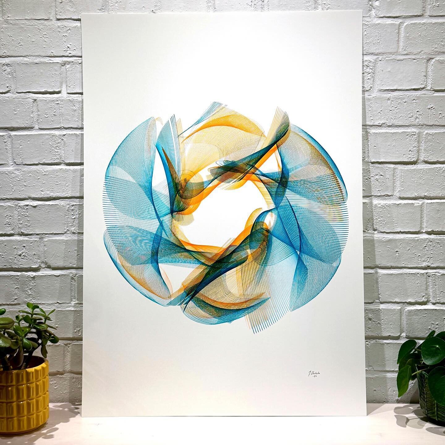 Glimmer

PH Martin Bombay Ink, Teal and Orange on 70x100cm Invercote paperboard.

#machineart #drawingmachine #orange