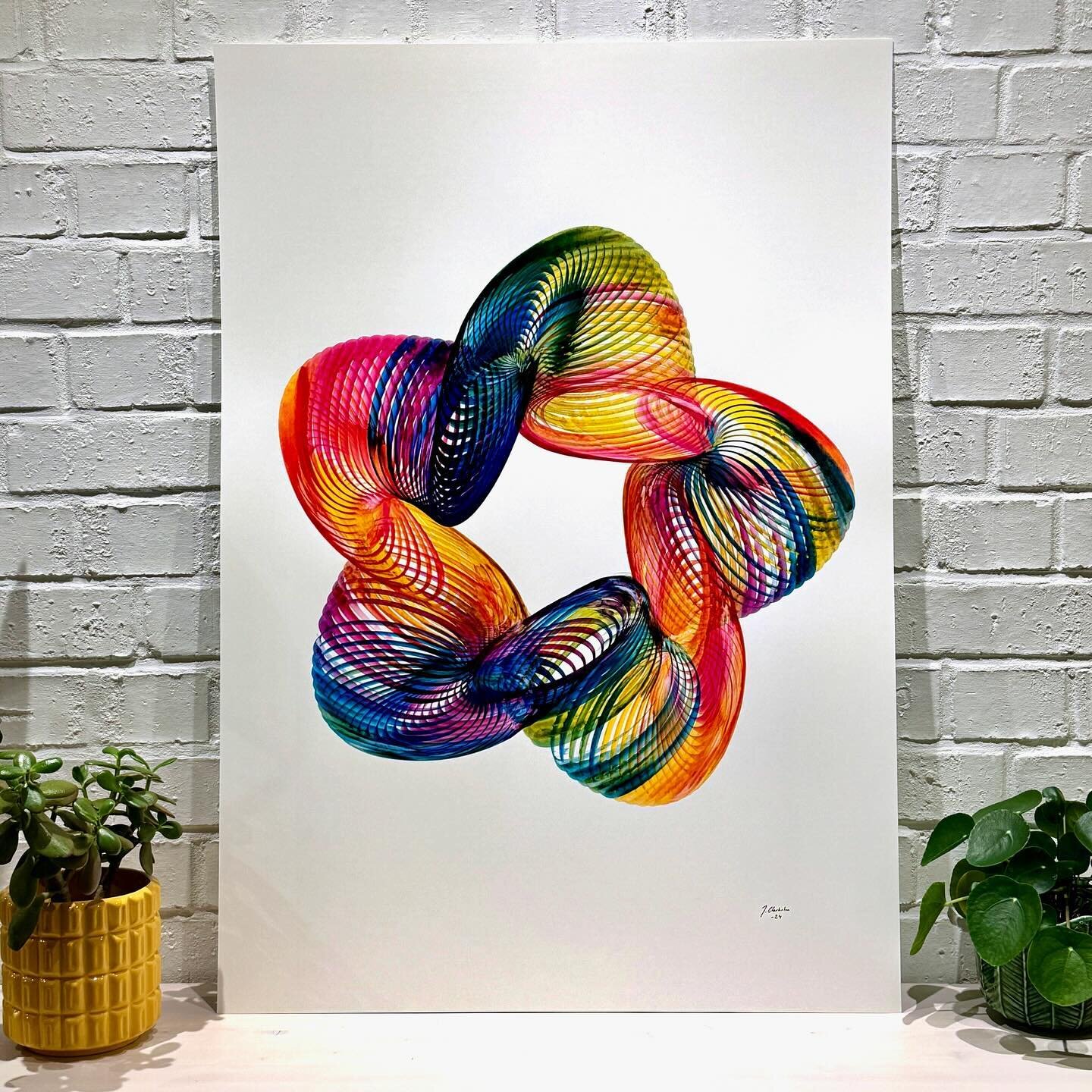Clown DNA

PH Martin Bombay Ink Turquoise, Magenta and Golden Yellow (CMY) on 70x100cm Invercote paperboard.

Now available in the webshop.

#cmyk #linedrawing #rainbow #ink #machineart