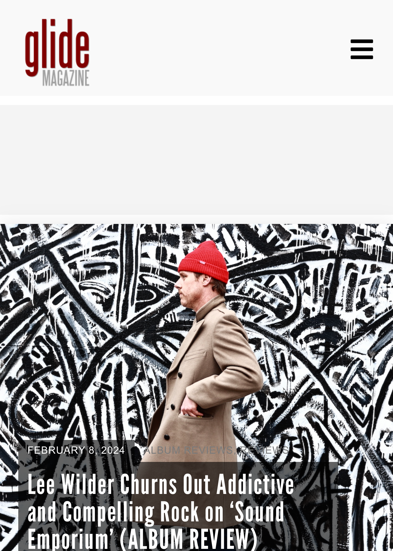 Glide Magazine - Lee Wilder Churns Out Addictive and Compelling Rock on ‘Sound Emporium’ (ALBUM REVIEW)