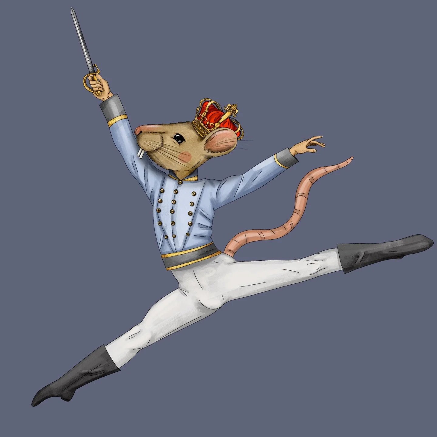 nutcracker performances are starting...💂🏽&zwj;♀️🐭🗡️🧀

#art#illustration#design#ballet#balletdancer#katehesterillustrati on @kate.illustration_