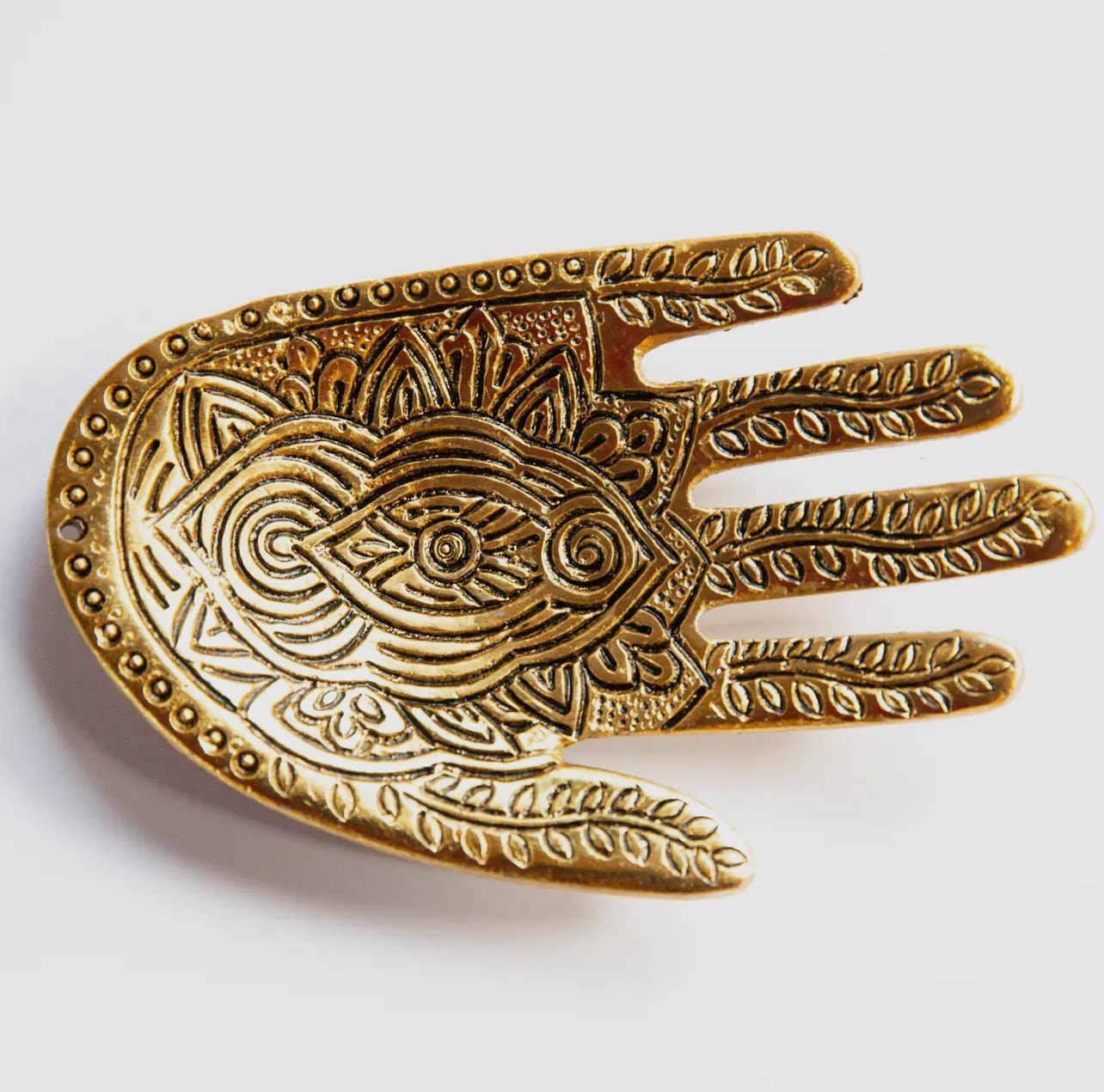 Golden Hand Incense Holder