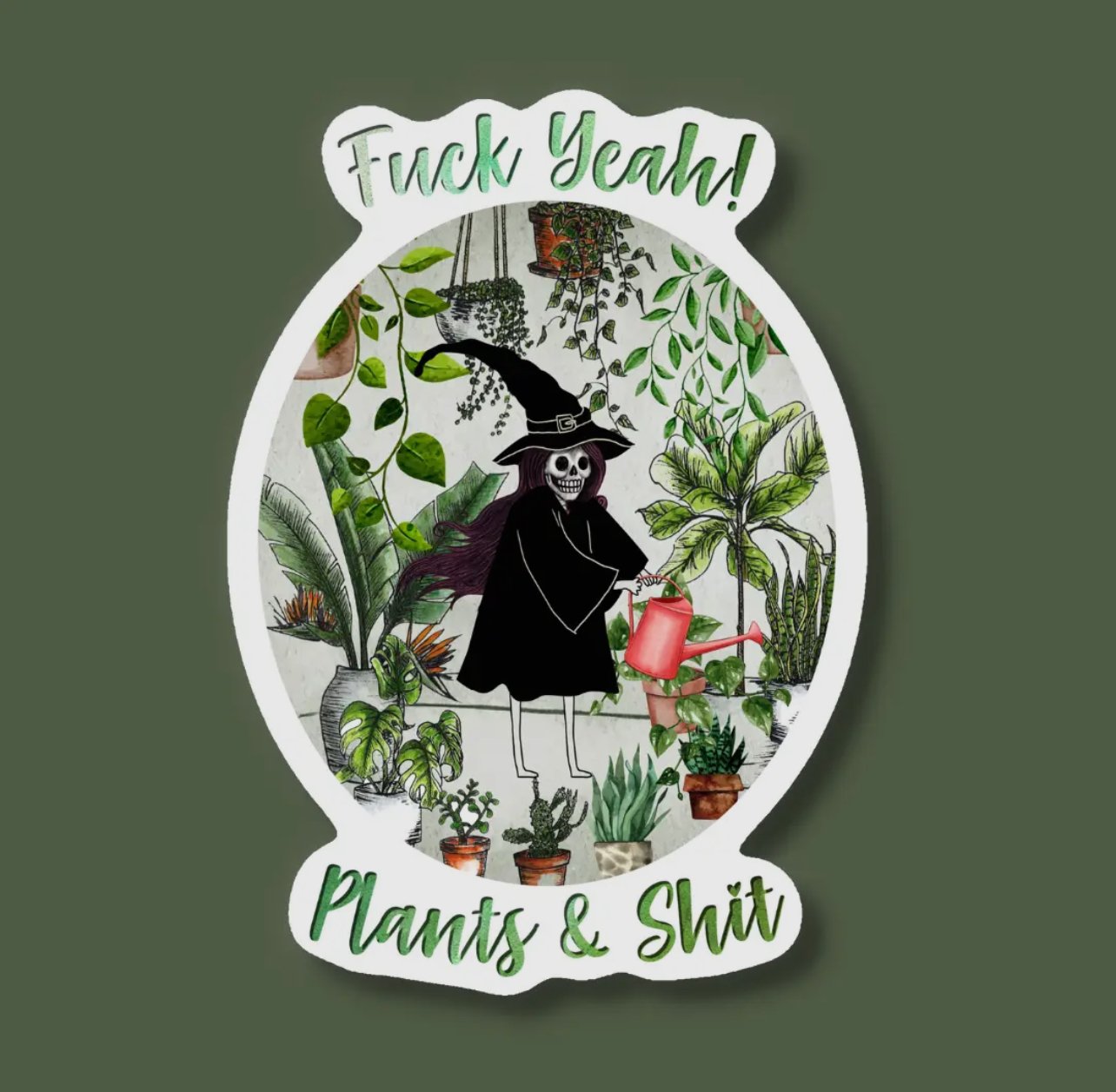 Fuck yeah! Plants Sticker