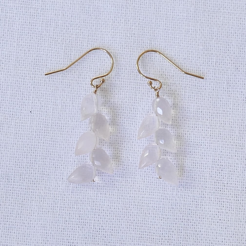 Hettie Earrings / Rose Quartz