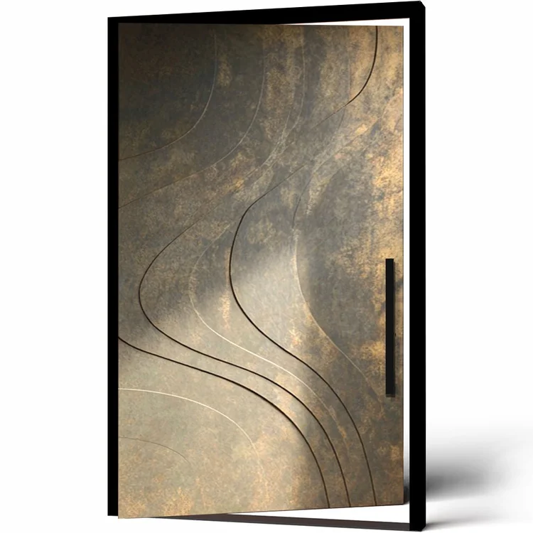 Dune sculpted wood door