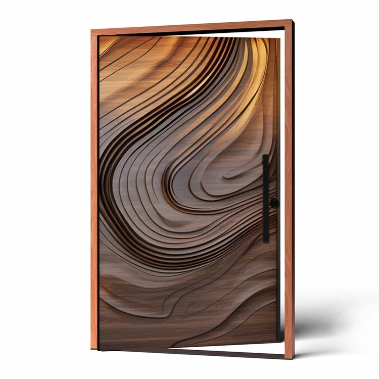 Bryce carved wood door