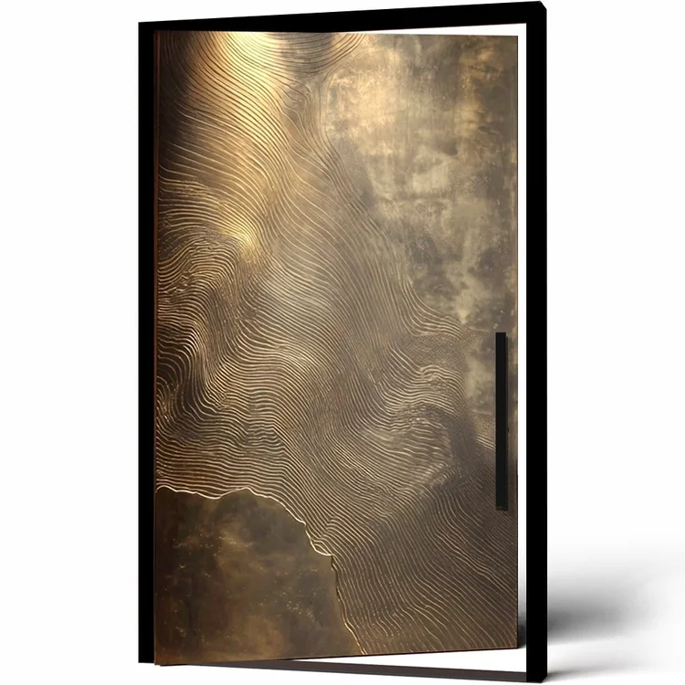 Aureum sculpted wood door