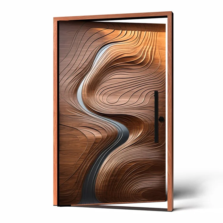 Grand Canyon carved wood door