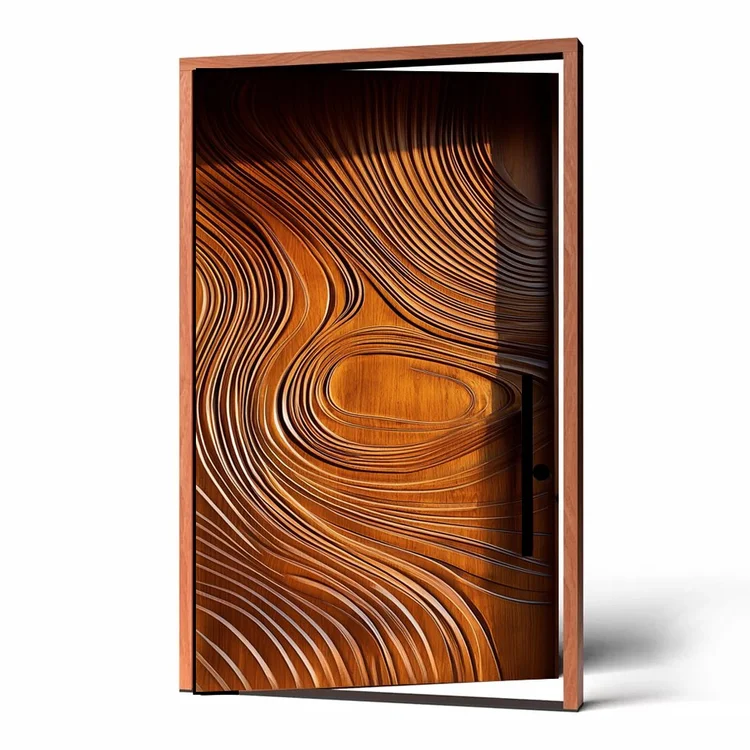 Canyonlands carved wood door