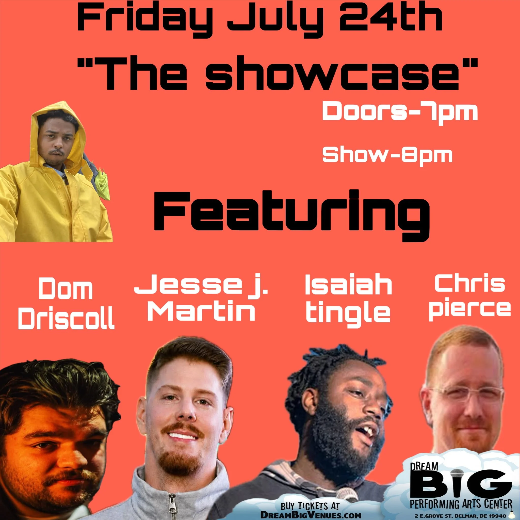 Return of the Showcase! - Friday, July 24, 2026 - Doors 7 p.m./Show 8 p.m. 