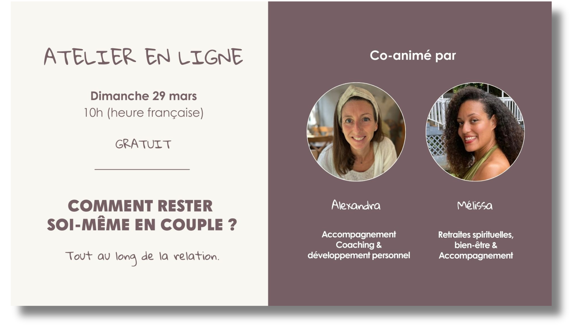 Atelier - En ligne