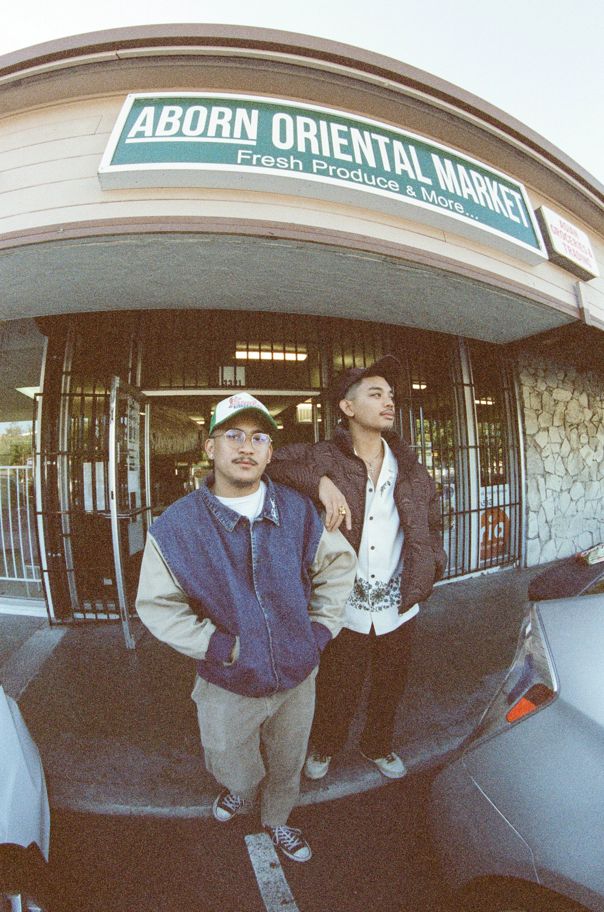 From left, producers Nolan Gonzales and Brandon Gagante on set of their debut short film, “The Last Supper.” Photos: @alexknowbody 