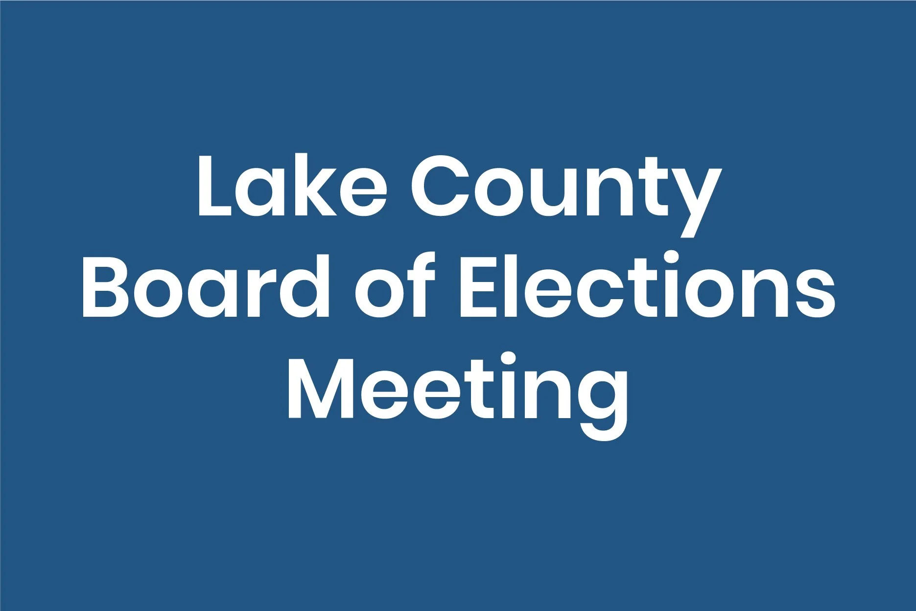 Lake County Board of Elections