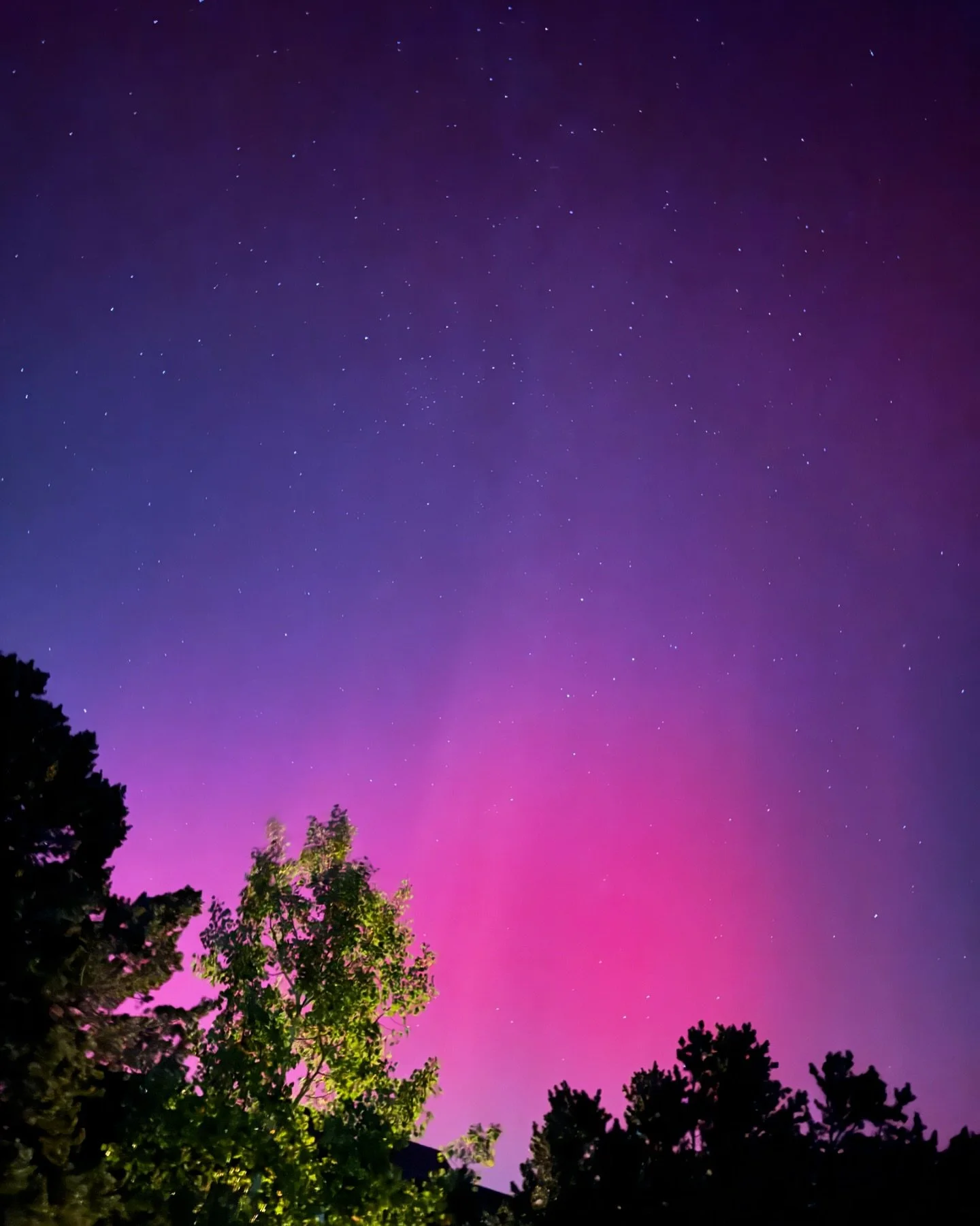 I was just getting home when I looked up and saw the aurora borealis, something I've only dreamt of seeing. feeling so blown away by the magnificent beauty of this world we get to live in. to me this is proof of the Divine. thank you, thank you, than