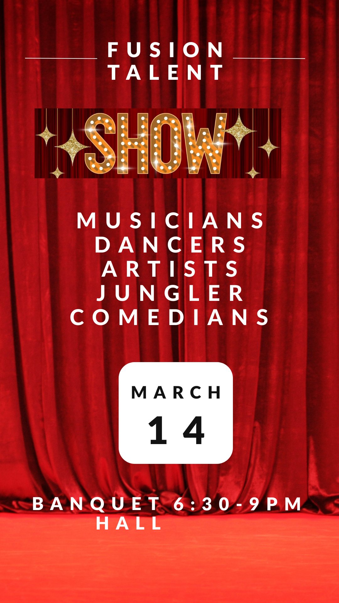 Fusion Talent Show | 6:30-9PM