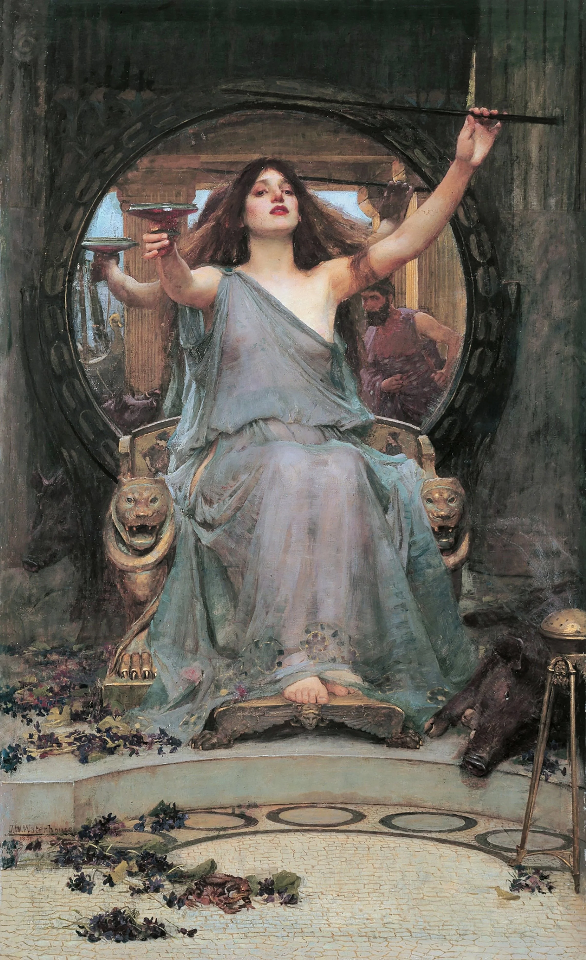 Circe Offering the Cup to Ulysses, John William Waterhouse, 1891
