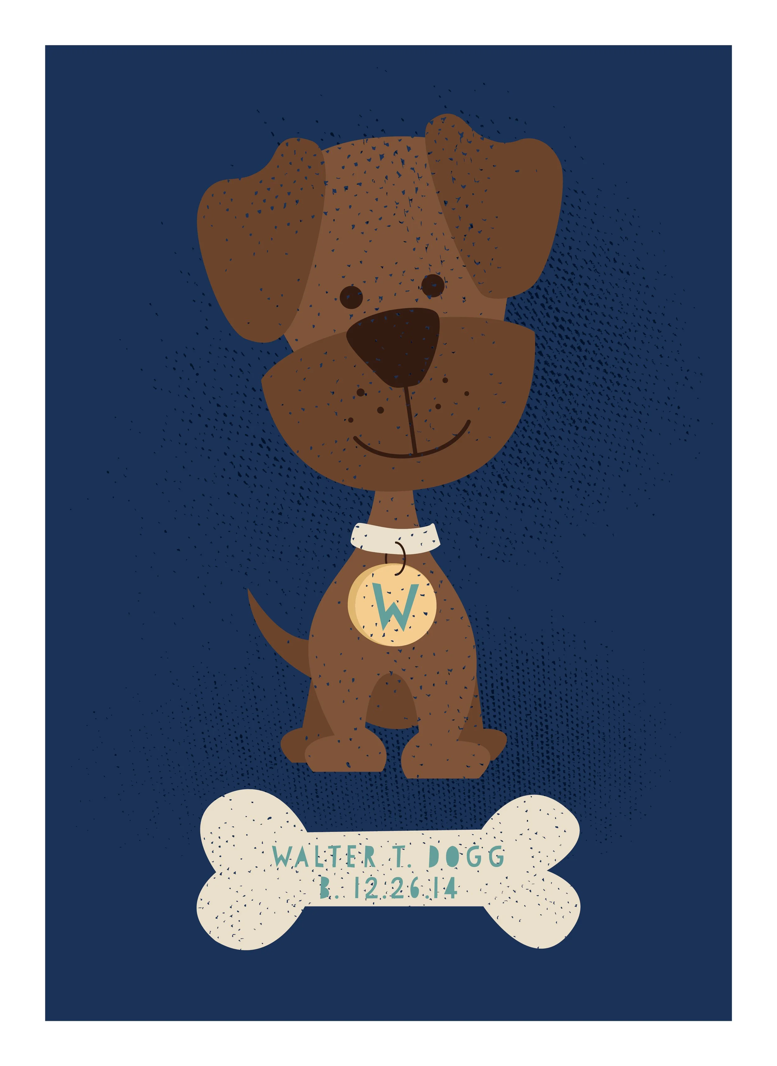 customizable canine kids art print