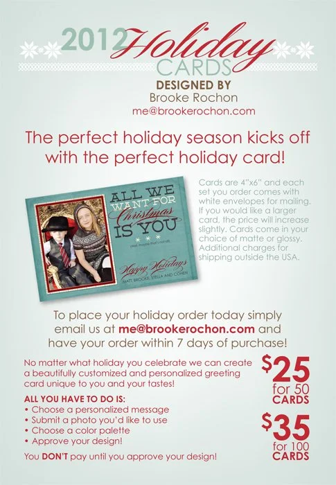 social media ad marketing custom holiday cards