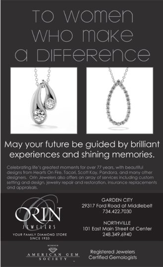 jewelry store sale flyer featuring two necklaces