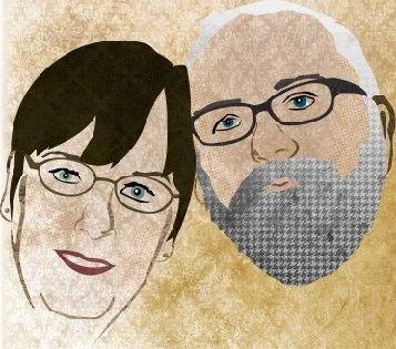 a digital portrait of my parents
