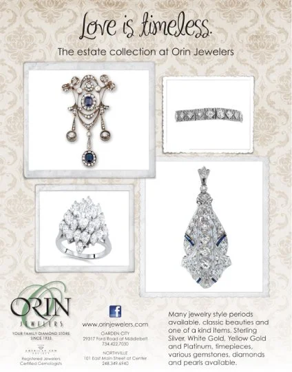 jewelry store flyer for estate collection sale