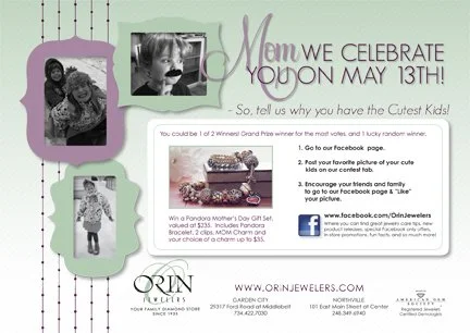 jewelry store mother's day sales postcard