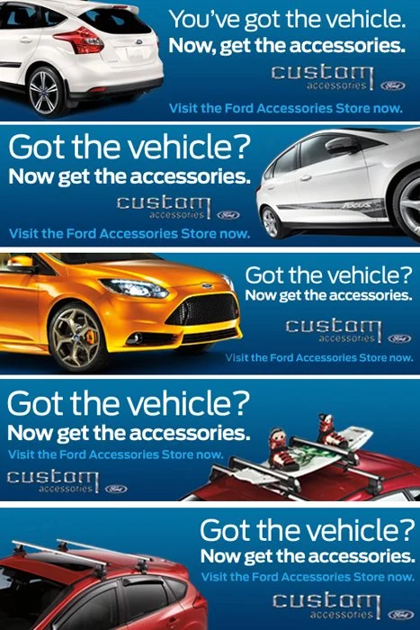 social media promotional tiles for Ford