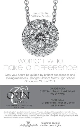 jewelry store sales flyer with pendant necklace