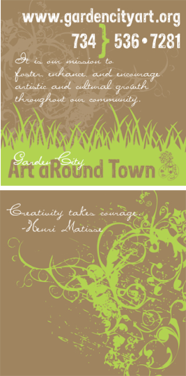 business card for Art aRound Town