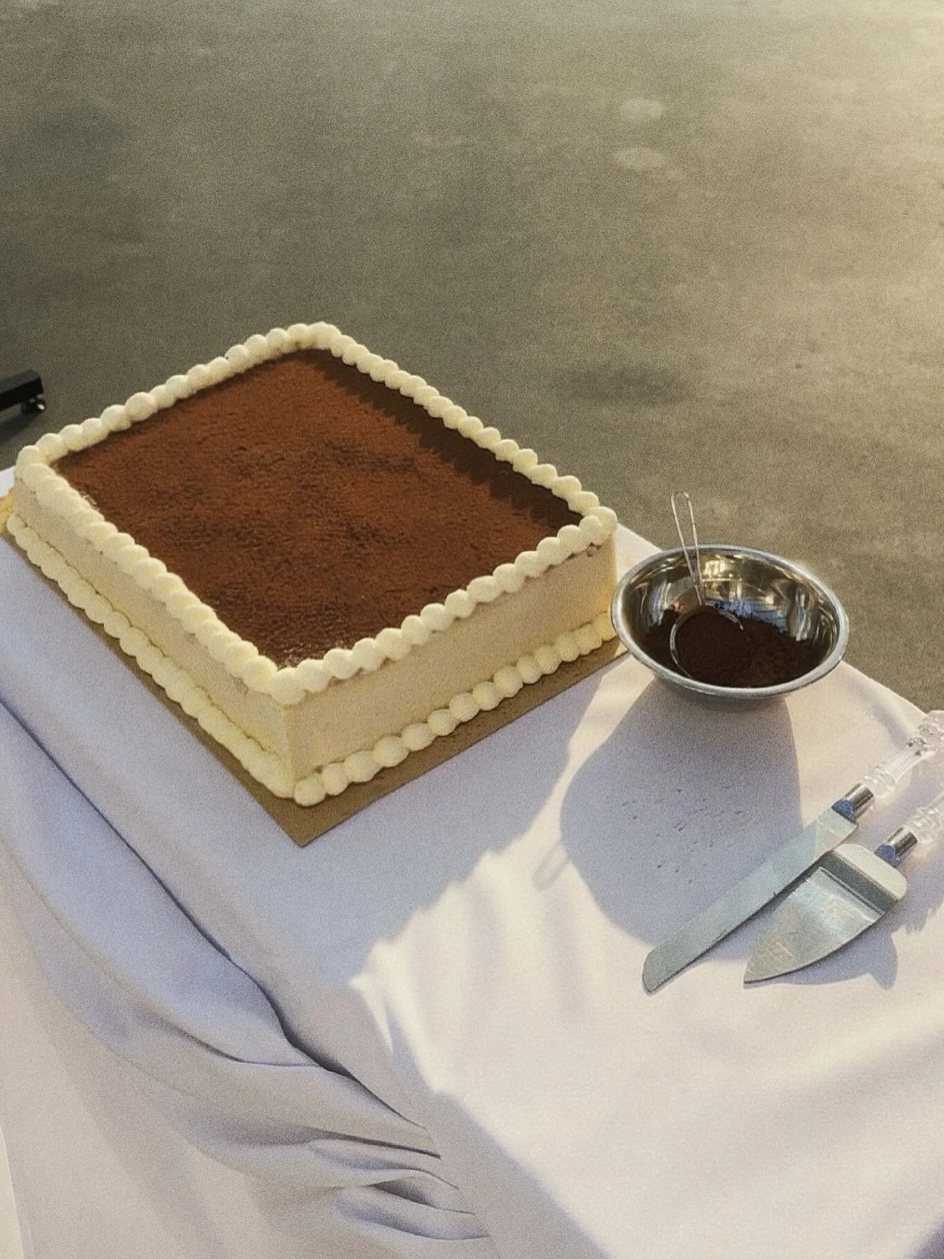 Celebrating Y &amp; E ♡

Photo credit to @loveangel.weddings 
#tiramisu #tiramisucake🍰 #perthdesserts #weddingcake #weddings